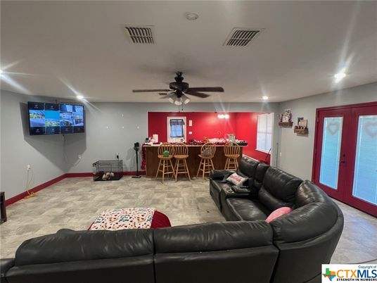 Interior, Living room, Recessed Lighting