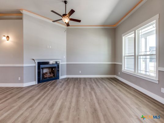 Empty room, Fireplace, Interior, Wood Texture Flooring