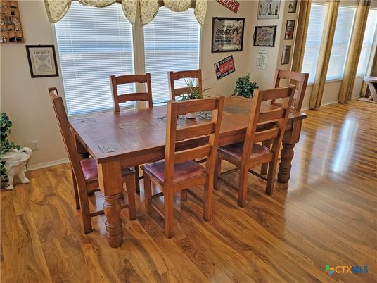 Dining room, Interior, Wood Texture Flooring