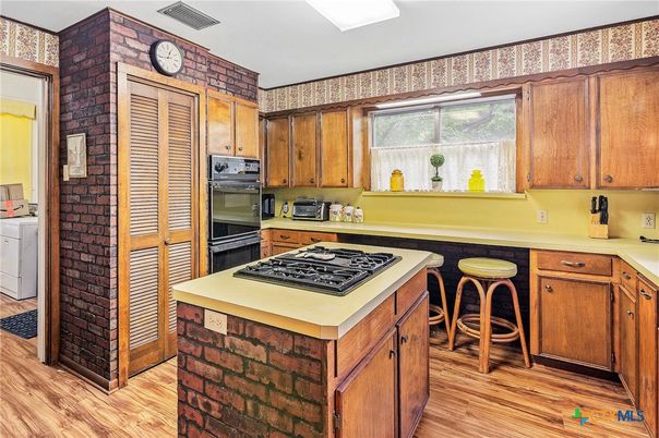 Interior, Kitchen, Wood Texture Flooring