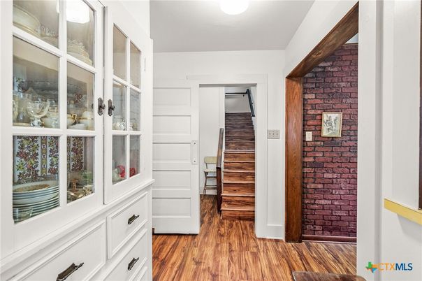 Interior, Stone Walls, Wood Texture Flooring