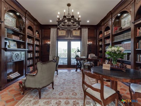 Chandelier, Home Office, Interior, Recessed Lighting