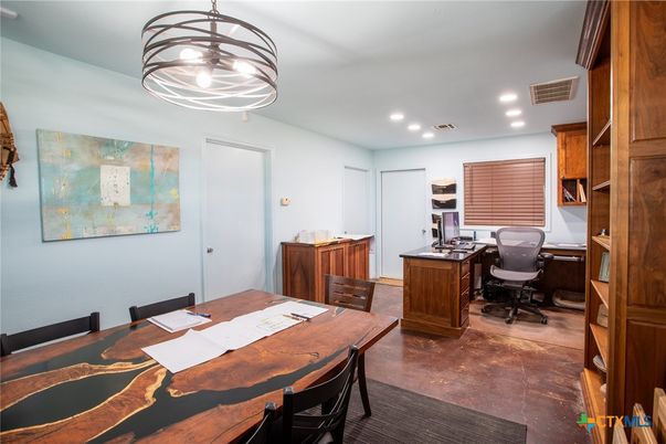 Home Office, Interior, Recessed Lighting