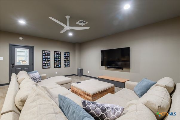 Interior, Living room, Recessed Lighting
