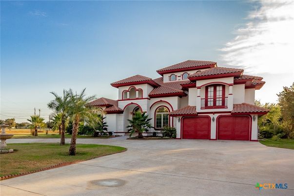 Attached, Backyard, Exterior, Facade, Mediterranean