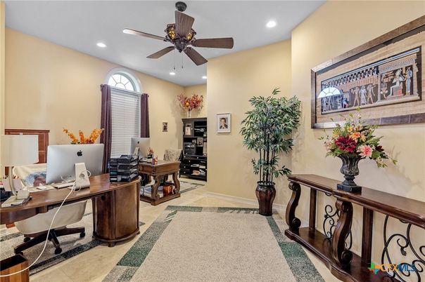 Home Office, Interior, Recessed Lighting