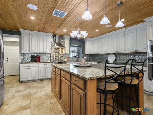 Interior, Kitchen, Pendant Lights, Recessed Lighting, Wooden Ceilings