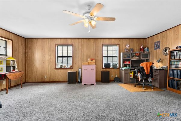 Home Office, Interior, Wooden Walls
