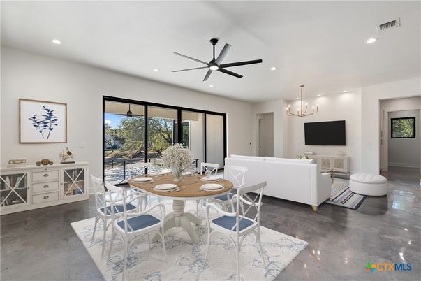 Chandelier, Dining room, Interior, Living room, Recessed Lighting