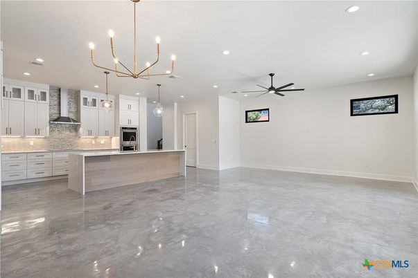 Chandelier, Empty room, Interior, Kitchen, Pendant Lights, Recessed Lighting