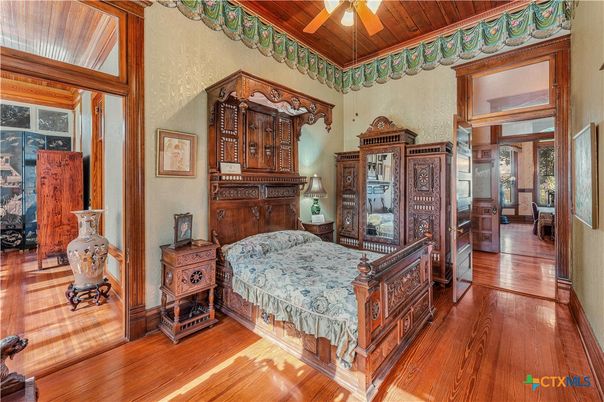 Bedroom, Interior, Wooden Ceilings, Wood Texture Flooring