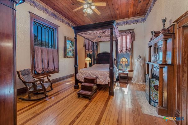Bedroom, Interior, Wooden Ceilings, Wood Texture Flooring