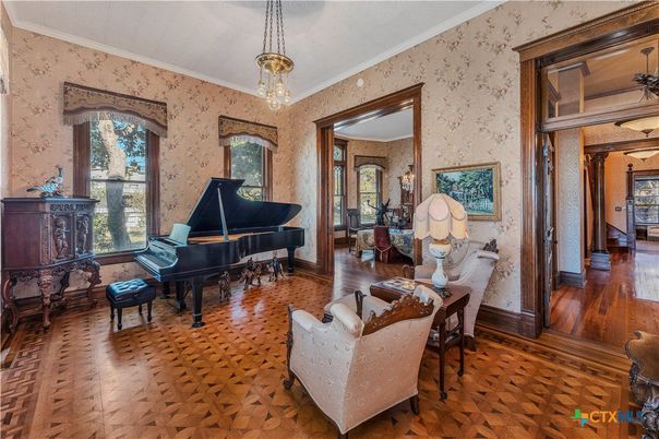 Interior, Pendant Lights, Piano, Wood Texture Flooring