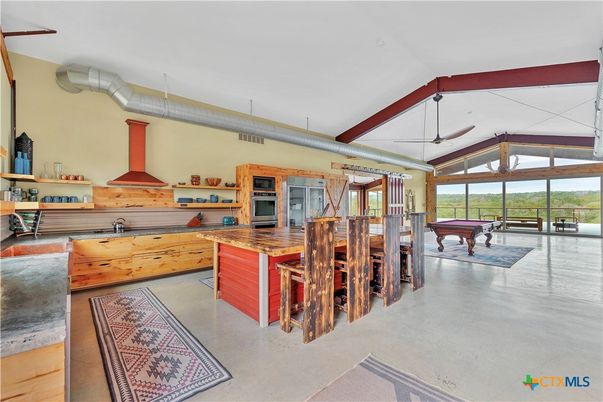 Billiard Table, Game Room, Interior, Kitchen