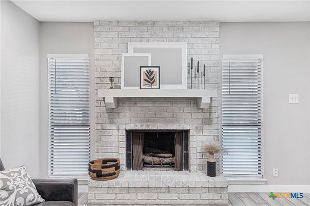 Fireplace, Interior, Stone Walls, Wood Texture Flooring