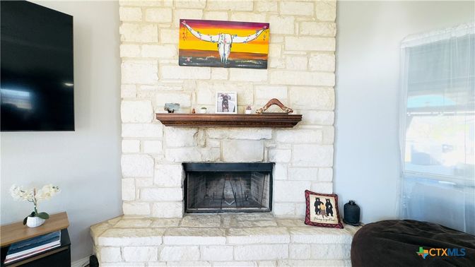 Fireplace, Interior, Stone Walls