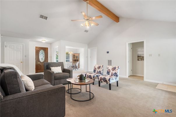 Interior, Living room, Wooden Beams