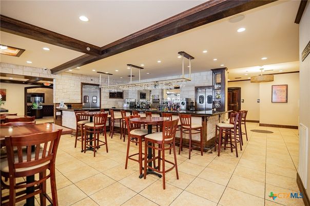 Interior, Kitchen, Pendant Lights, Recessed Lighting, Stone Walls