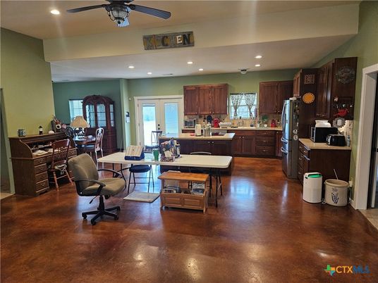 Dining room, Interior, Kitchen, Recessed Lighting