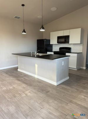 Interior, Kitchen, Pendant Lights, Wood Texture Flooring