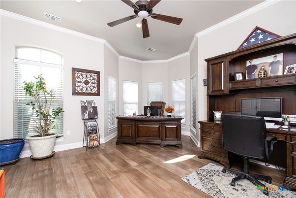 Home Office, Interior, Wood Texture Flooring