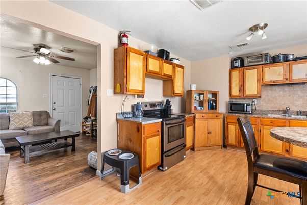 Interior, Kitchen, Wood Texture Flooring