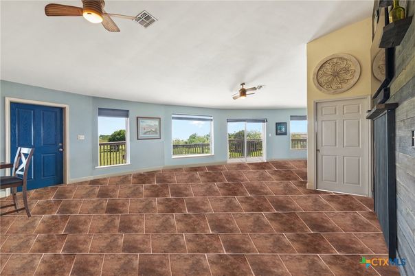 Empty room, Fireplace, Interior