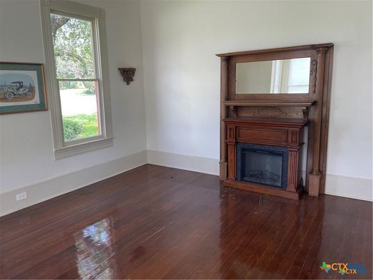 Empty room, Fireplace, Interior, Wood Texture Flooring