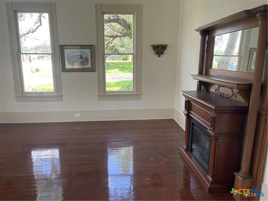 Empty room, Fireplace, Interior, Wood Texture Flooring