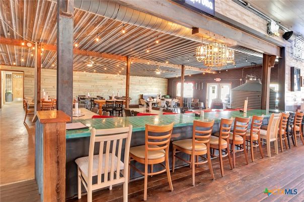 Chandelier, Dining room, Interior, Recessed Lighting, Wooden Beams, Wood Texture Flooring