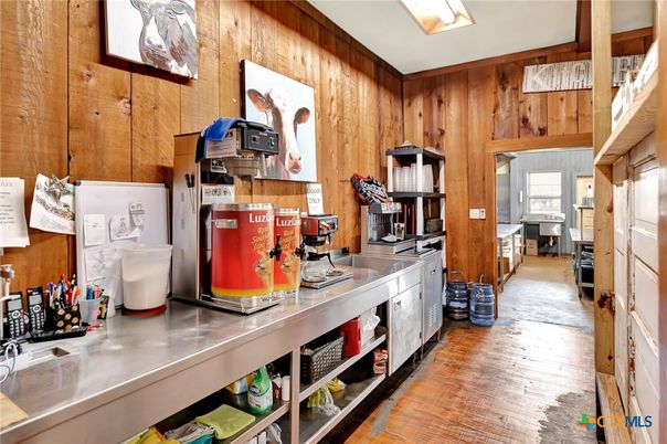 Interior, Kitchen, Wood Texture Flooring, Wooden Walls