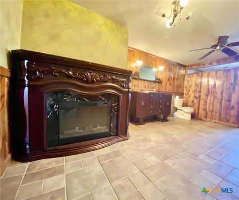 Fireplace, Interior, Wooden Walls