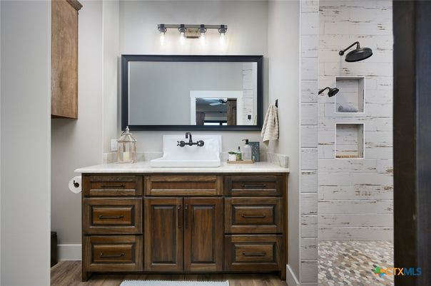 Bathroom, Interior, Wood Texture Flooring