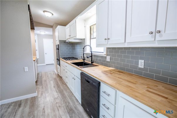 Interior, Kitchen, Wood Texture Flooring