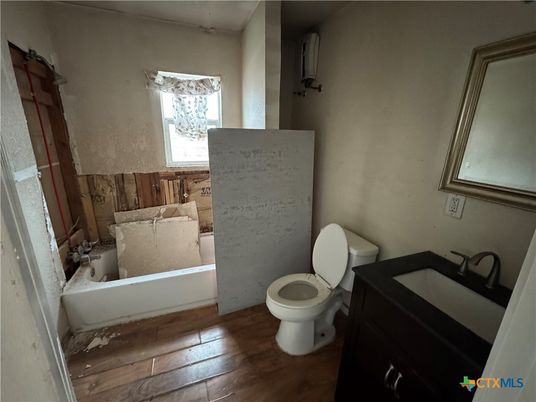 Bathroom, Interior, Wood Texture Flooring