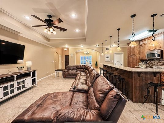 Interior, Kitchen, Living room, Pendant Lights, Recessed Lighting