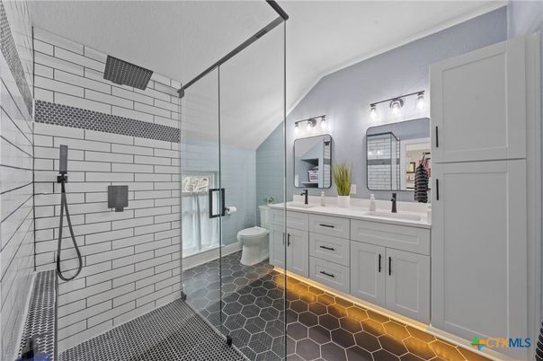 Bathroom, Dual Sink Vanities, Glass Shower, Interior