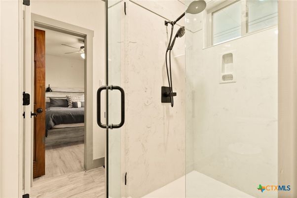 Bathroom, Bedroom, Glass Shower, Interior, Marble, Marble Walls