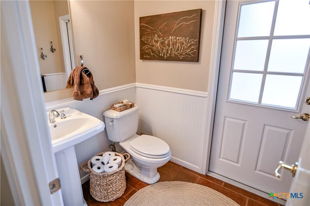 Bathroom, Interior, Wood Texture Flooring