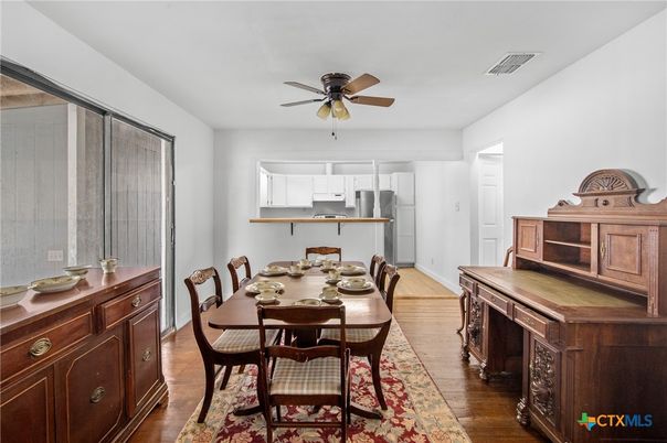 Dining room, Interior, Wood Texture Flooring