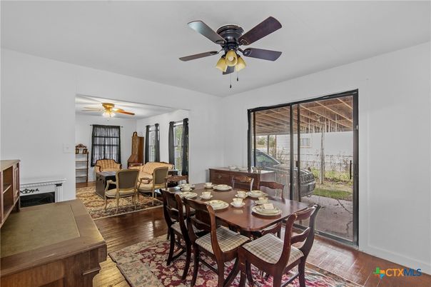 Dining room, Interior, Wood Texture Flooring