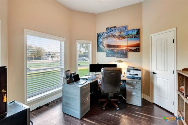 Home Office, Interior, Wood Texture Flooring