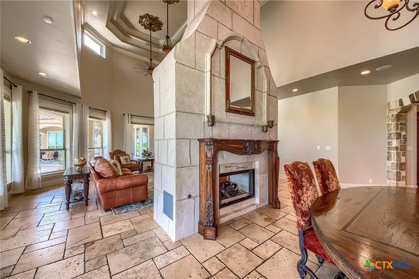 Fireplace, Interior, Living room, Recessed Lighting