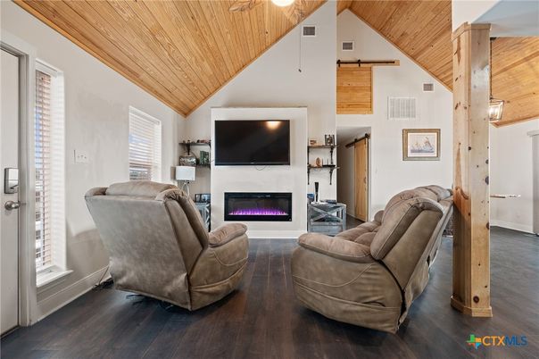Fireplace, Interior, Living room, Wooden Ceilings, Wood Texture Flooring