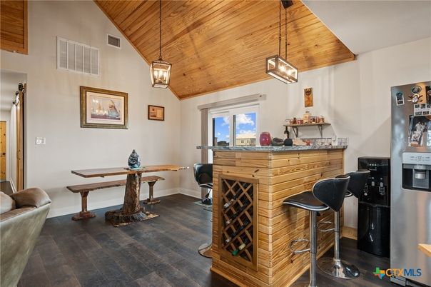 Interior, Pendant Lights, Wooden Ceilings, Wood Texture Flooring