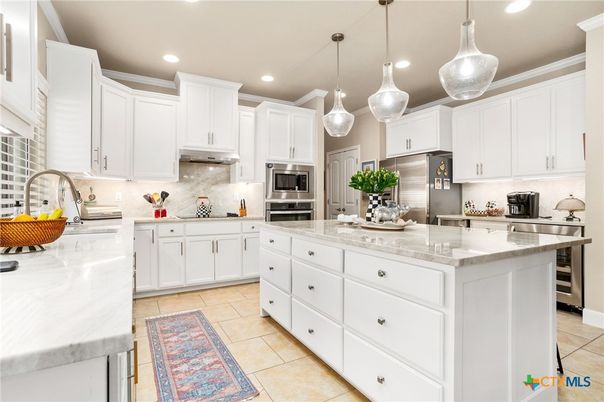 Interior, Kitchen, Pendant Lights, Recessed Lighting, Stainless Steel Appliances