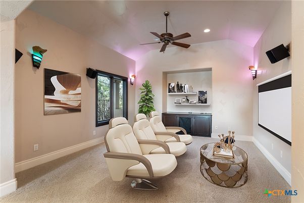 Home Theatre Room, Interior, Projection Screen, Recessed Lighting, Theatre Room
