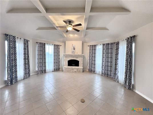 Empty room, Fireplace, Interior