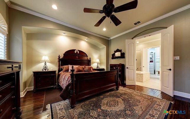 Bathroom, Bedroom, Interior, Recessed Lighting, Wood Texture Flooring