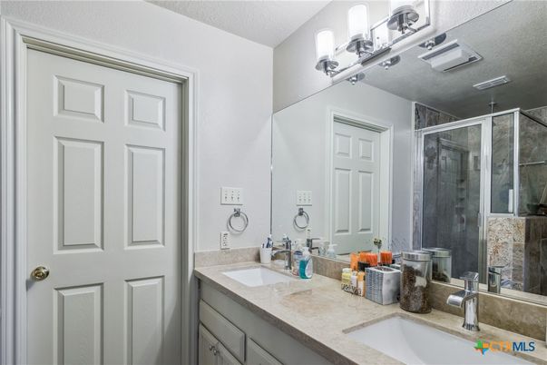 Bathroom, Dual Sink Vanities, Glass Shower, Interior